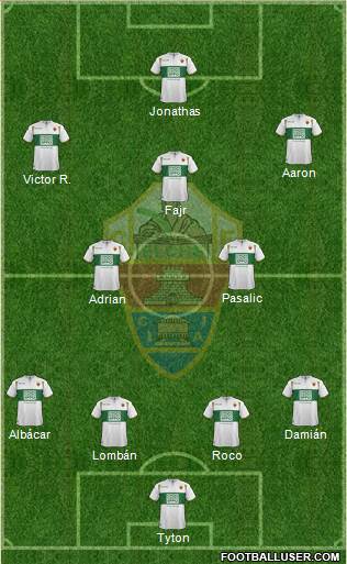 Elche C.F., S.A.D. Formation 2015