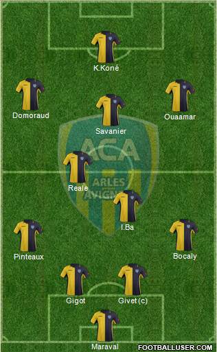 Athlétic Club Arles-Avignon football formation