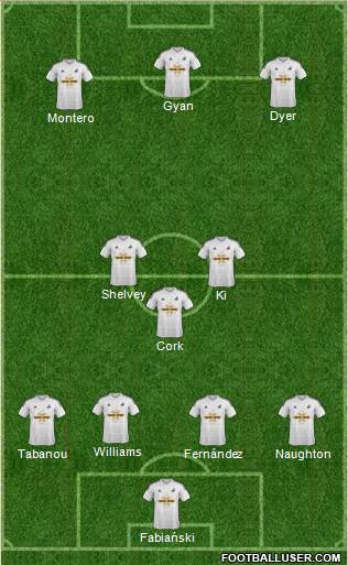Swansea City Formation 2015