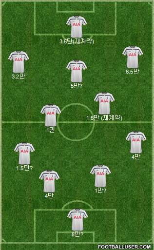 Tottenham Hotspur Formation 2015