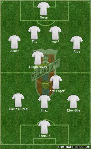 Yeclano Deportivo Formation 2015