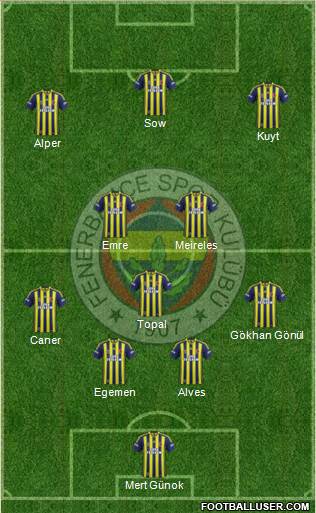 Fenerbahçe SK Formation 2015
