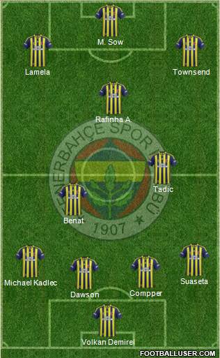 Fenerbahçe SK Formation 2015