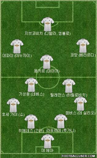 Swansea City Formation 2015