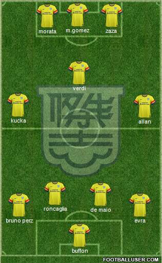 Kitchee Sports Club Formation 2015