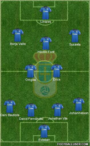 Real Oviedo S.A.D. Formation 2015