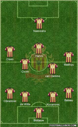 Yellow Red KV Mechelen Formation 2015