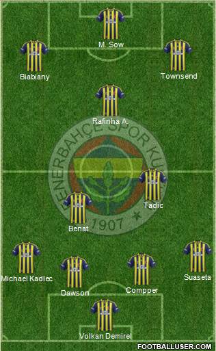 Fenerbahçe SK Formation 2015