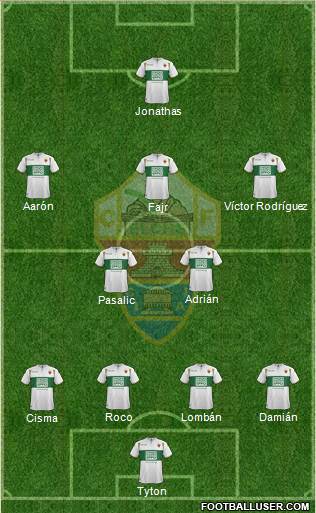 Elche C.F., S.A.D. Formation 2015