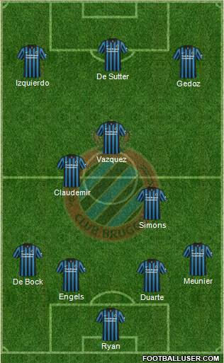 Club Brugge KV Formation 2015