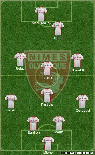 Nîmes Olympique Formation 2015