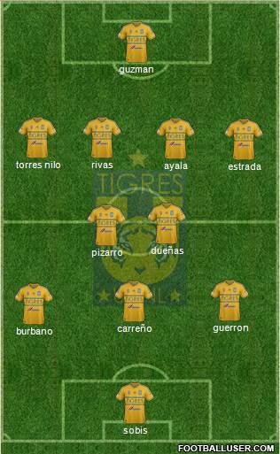 Club Universitario de Nuevo León Formation 2015