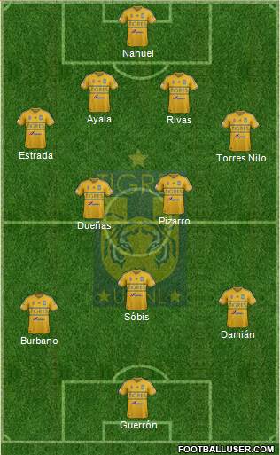Club Universitario de Nuevo León Formation 2015