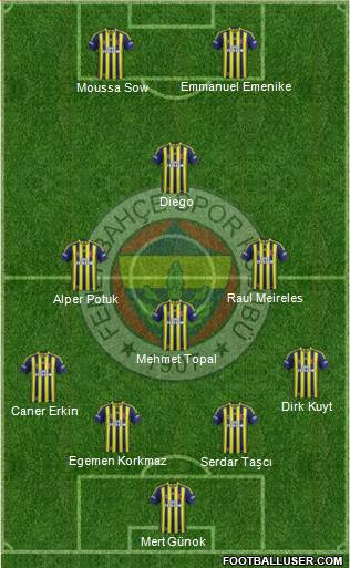 Fenerbahçe SK Formation 2015