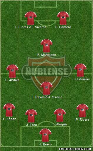 CD Ñublense S.A.D.P. Formation 2015