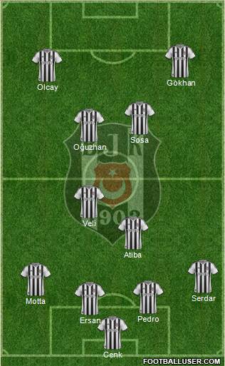 Besiktas JK Formation 2015