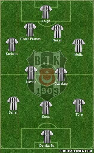 Besiktas JK Formation 2015