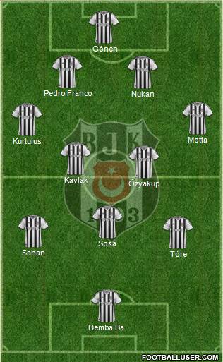 Besiktas JK Formation 2015