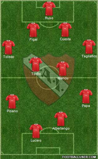 Independiente Formation 2015