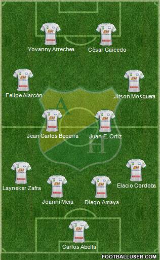 CD Atlético Huila Formation 2015