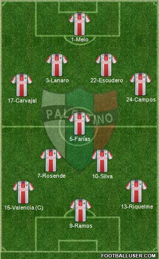 CD Palestino S.A.D.P. Formation 2015