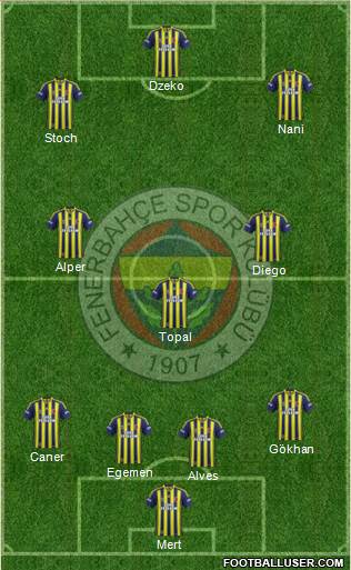 Fenerbahçe SK Formation 2015