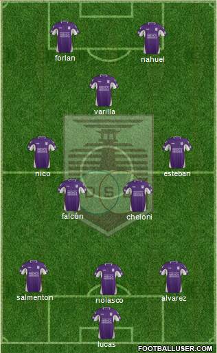 Defensor Sporting Club Formation 2015