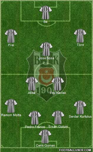 Besiktas JK Formation 2015