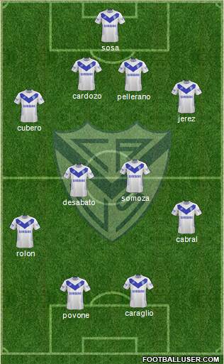 Vélez Sarsfield Formation 2015