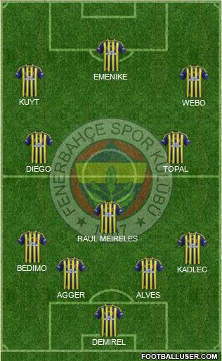 Fenerbahçe SK Formation 2015