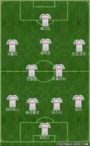 Tottenham Hotspur Formation 2015