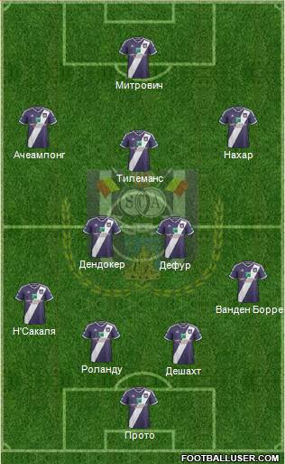 RSC Anderlecht Formation 2015