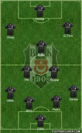 Besiktas JK Formation 2015
