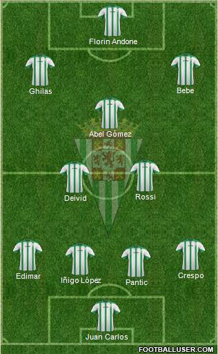 Córdoba C.F., S.A.D. Formation 2015