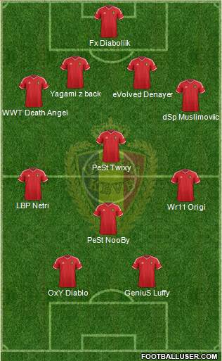 Belgium Formation 2015