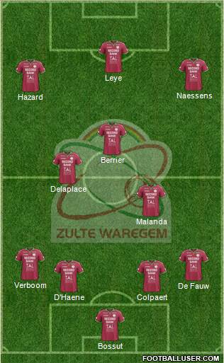 SV Zulte Waregem Formation 2015