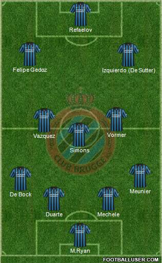 Club Brugge KV Formation 2015