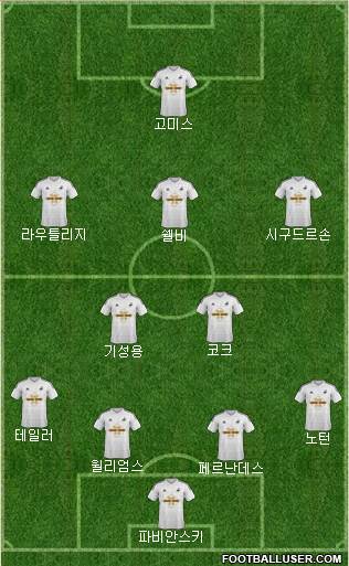 Swansea City Formation 2015