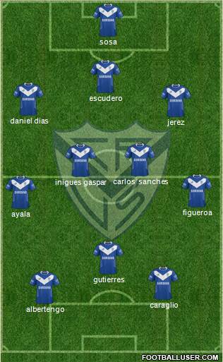 Vélez Sarsfield Formation 2015