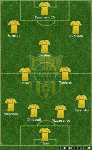 FC Nantes Formation 2015