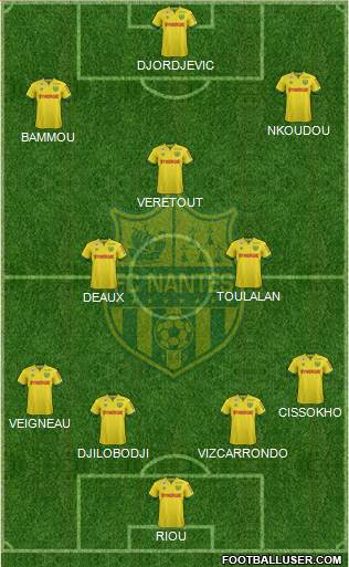 FC Nantes Formation 2015