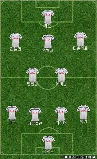 Tottenham Hotspur Formation 2015