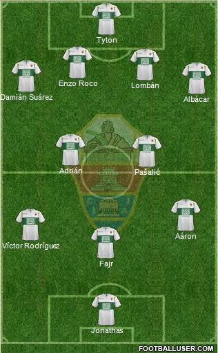 Elche C.F., S.A.D. Formation 2015