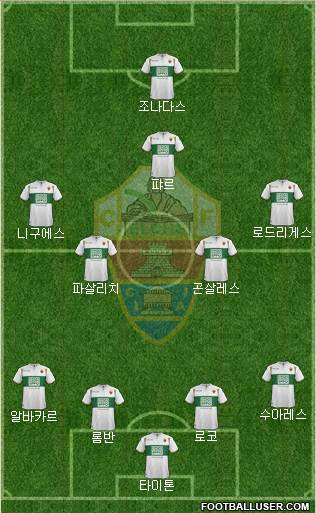 Elche C.F., S.A.D. Formation 2015