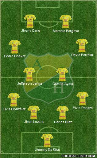 CD Atlético Huila Formation 2015