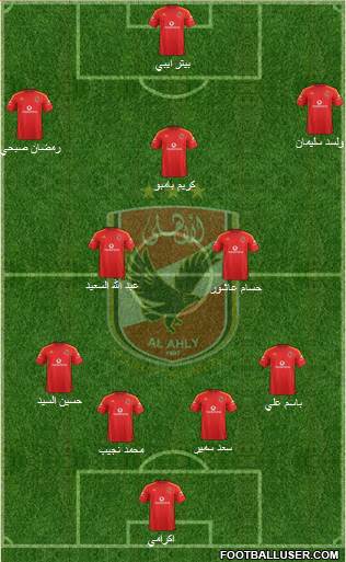 Al-Ahly Sporting Club Formation 2015