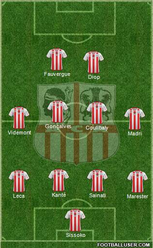 Athletic Club Ajaccien Football Formation 2015