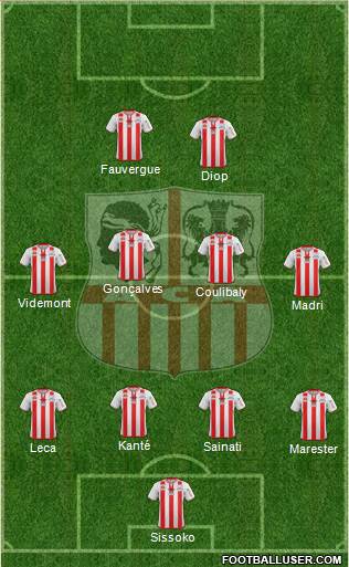 Athletic Club Ajaccien Football football formation