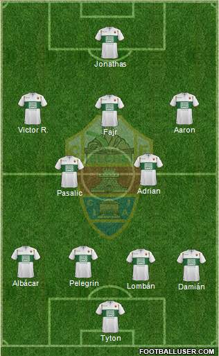 Elche C.F., S.A.D. Formation 2015
