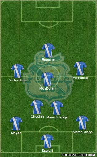 Club Puebla de la Franja football formation